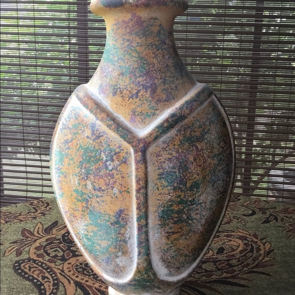 Other - • Vintage Stone Terra Cotta Mexican style vase •
